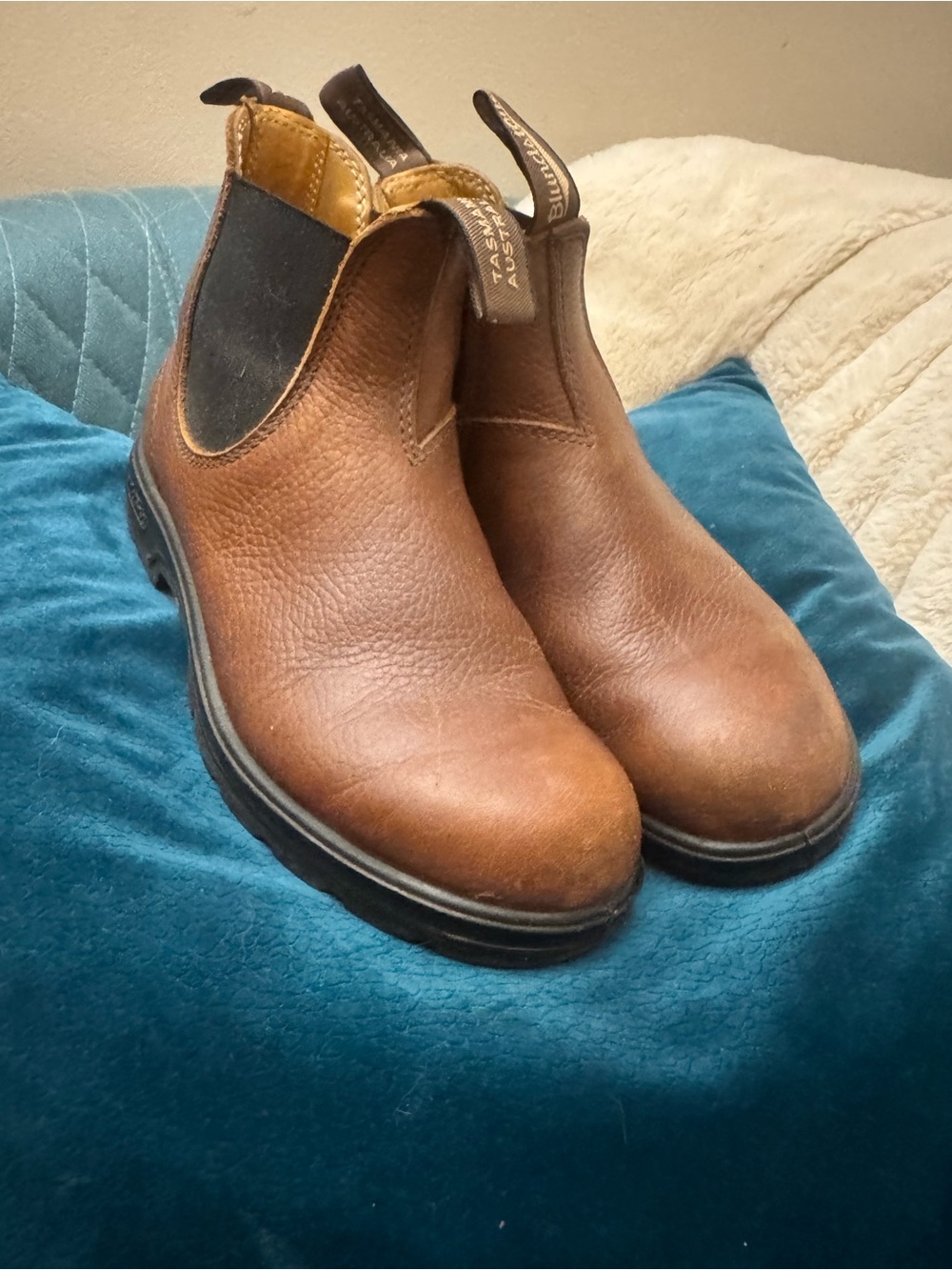 Blundstone Brown Leather Chelsea Boots, women's size 7.5